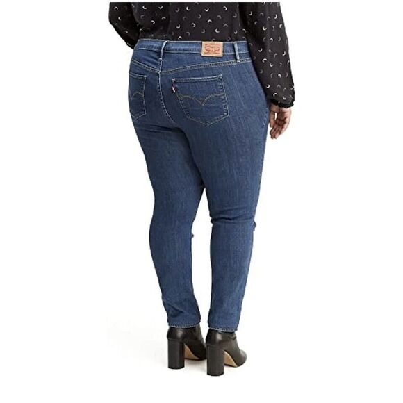 women's jeans Levi's 721 Women's Plus-Size High Rise Skinny blue Jeans size 22W - Picture 2 of 8